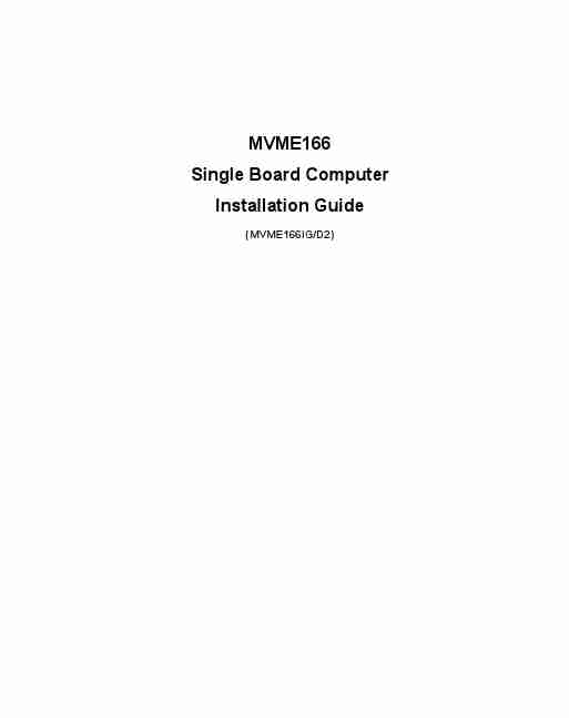Motorola Computer Accessories MVME166D2-page_pdf